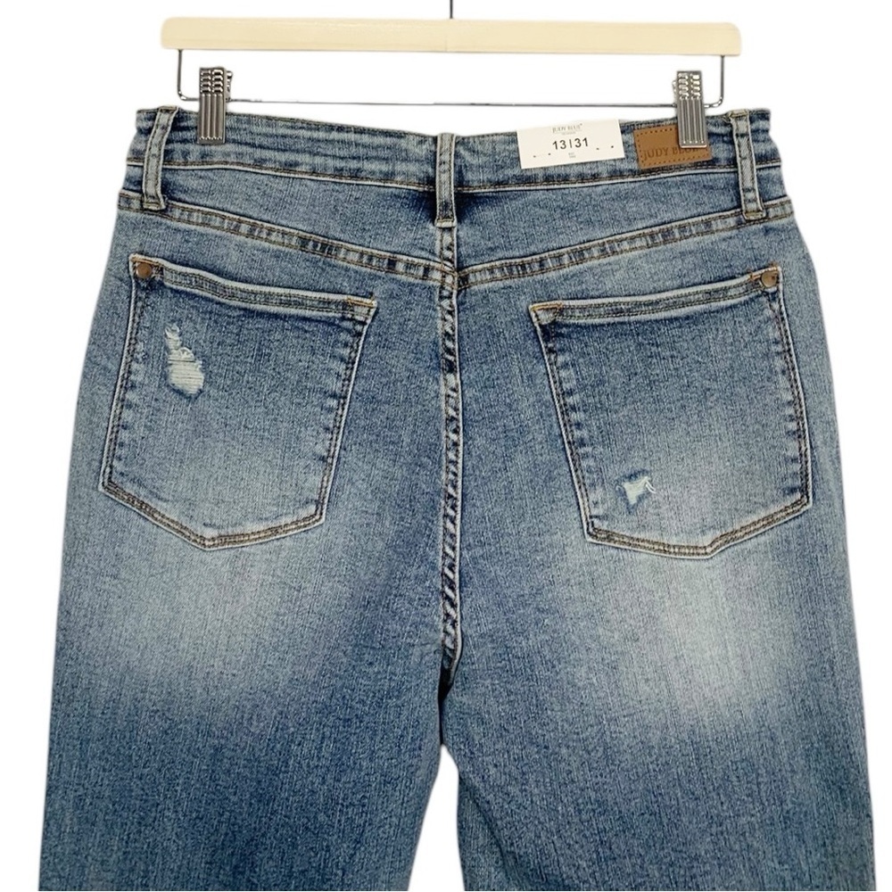 Judy Blue Distressed Slim Fit Jeans Size 31 - Picture 5 of 10